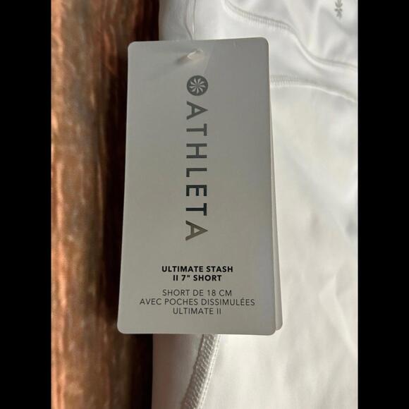 NWT Athleta Ultimate Stash II 7” Shorts XS - Picture 3 of 6